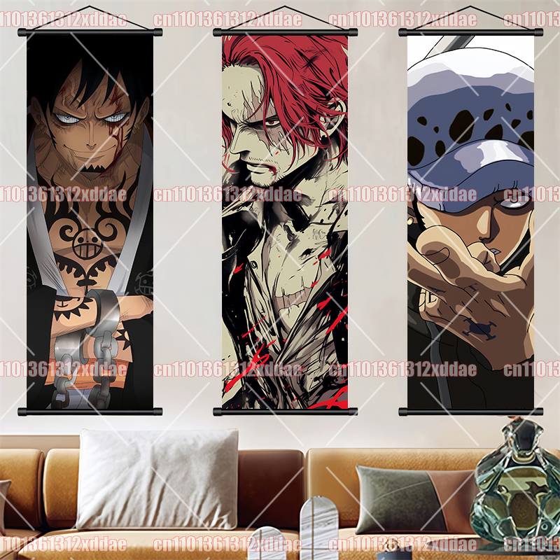 Anime Cosplay Prop - Lukisan Gulungan Anime One Piece Luffy