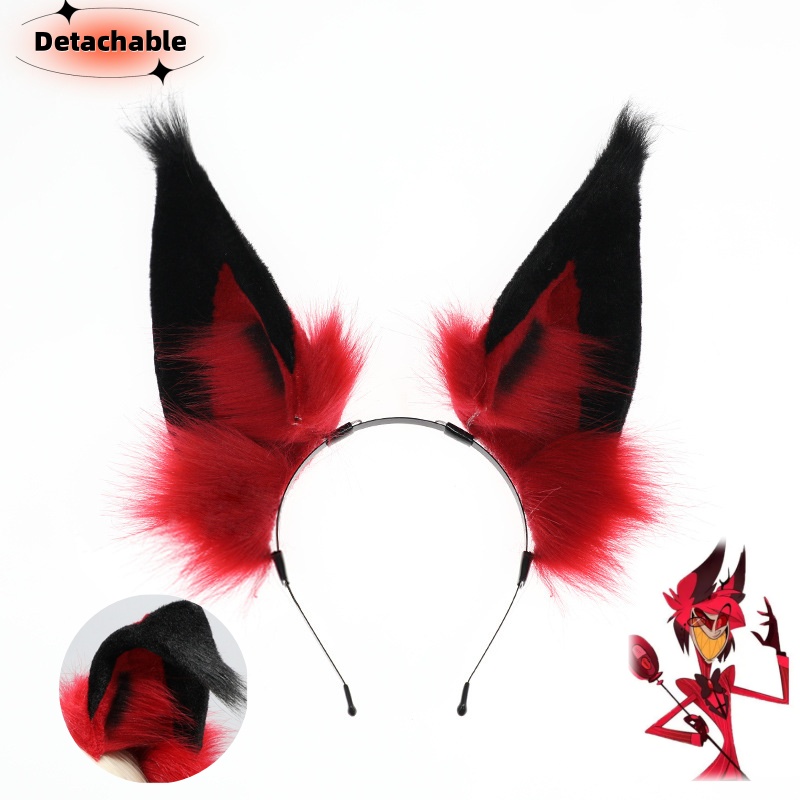 Detachable Cosplay Prop - 2024 panas Anime Alastor Cosplay Headwear