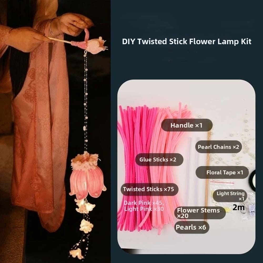 Easy Cosplay Prop - Lampu Bunga Lonceng Buatan Tangan Bercahaya,