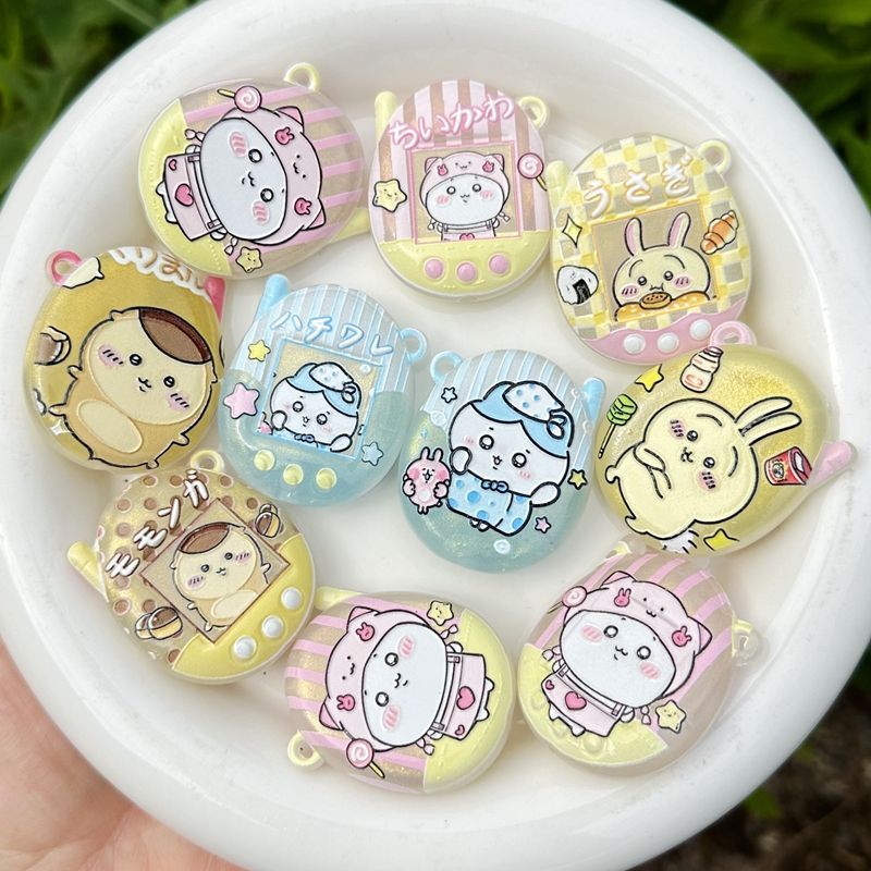 Cosplay Prop Diy - Gantungan Kunci Chiikawa Bercahaya Motif Kartun,