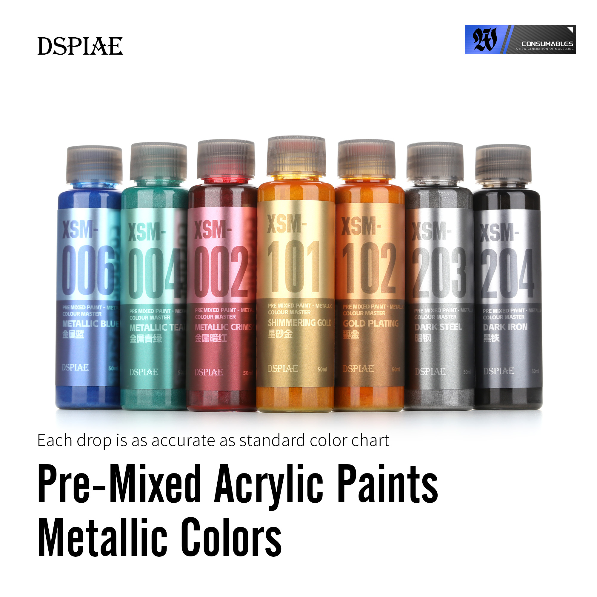 Metallic Spray Paint - DSPIAE XSM 2026 Model Baru Hobi