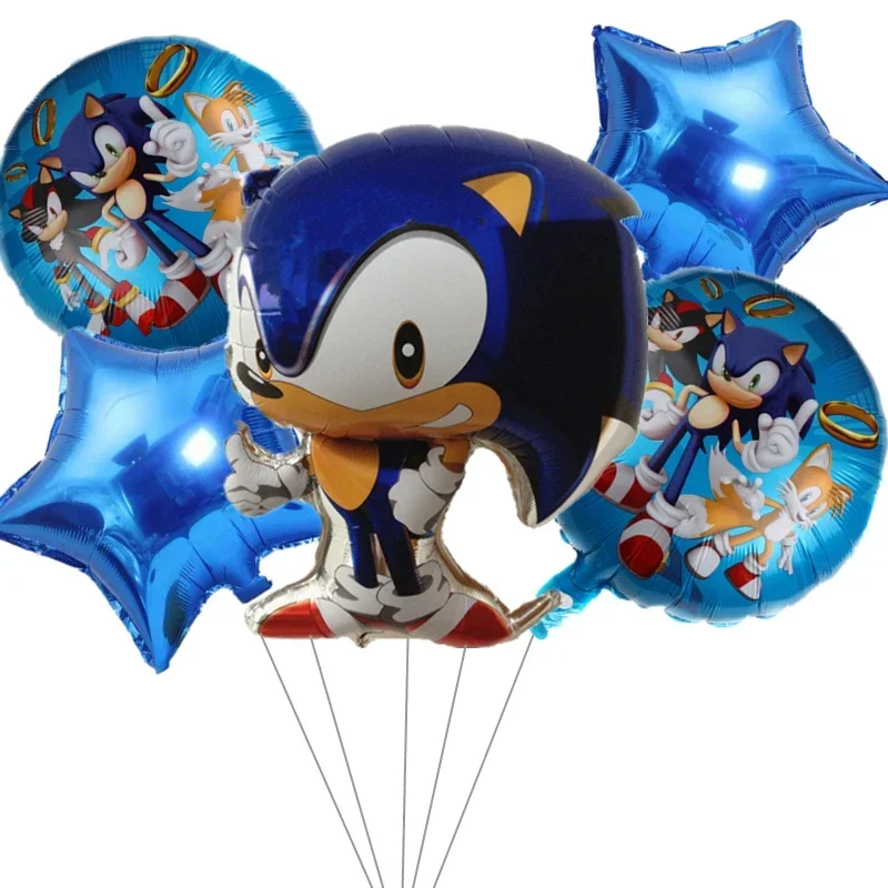 Cosplay Fireball Prop - 5 Buah Set Balon Film Aluminium