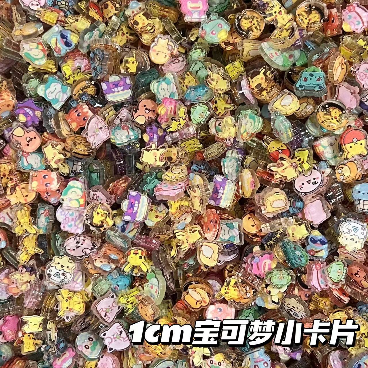 Cosplay Prop Diy - 1cm 2cm Pokémon potongan akrilik kecil