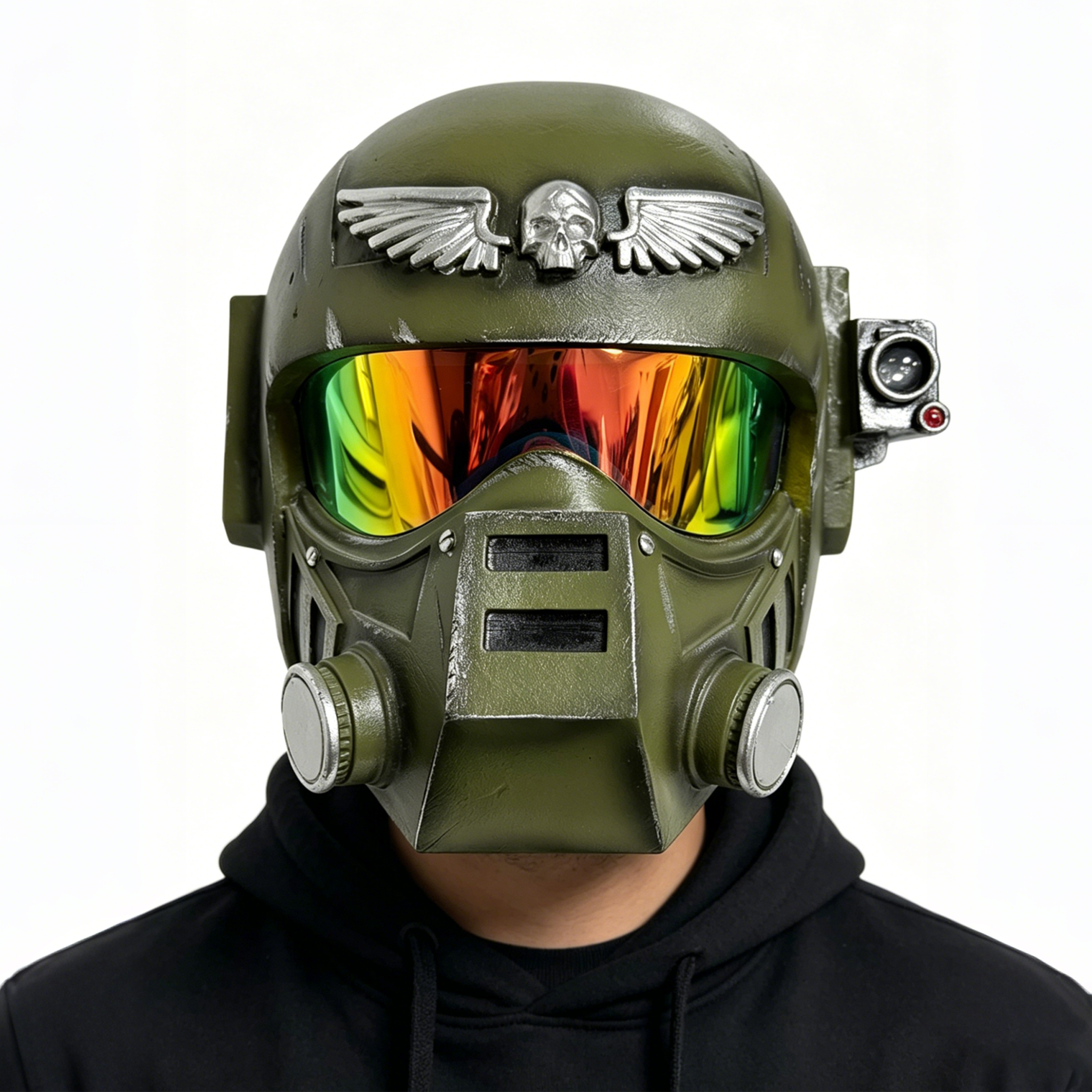Cosplay Prop Display - Helm Penjaga Kekaisaran Hammer 40000 Ukuran