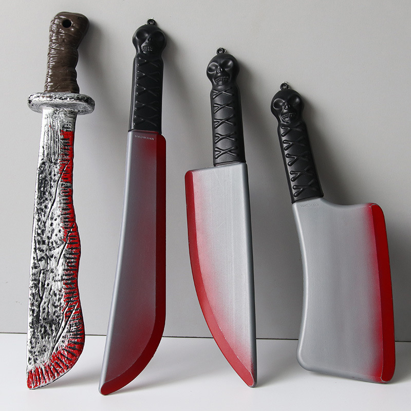 Cosplay Prop Axe - Axe berdarah dekoratif realistis mencari plastik