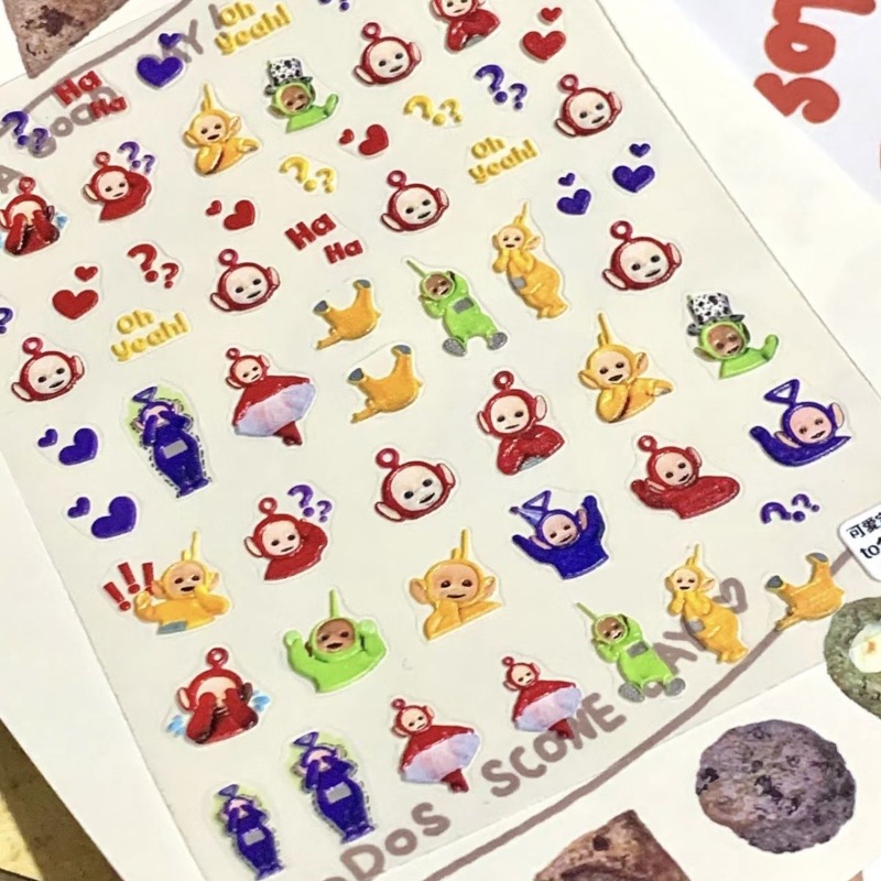 Cosplay Prop Diy - Teletubbies Stiker 3D Animasi Lucu Baru