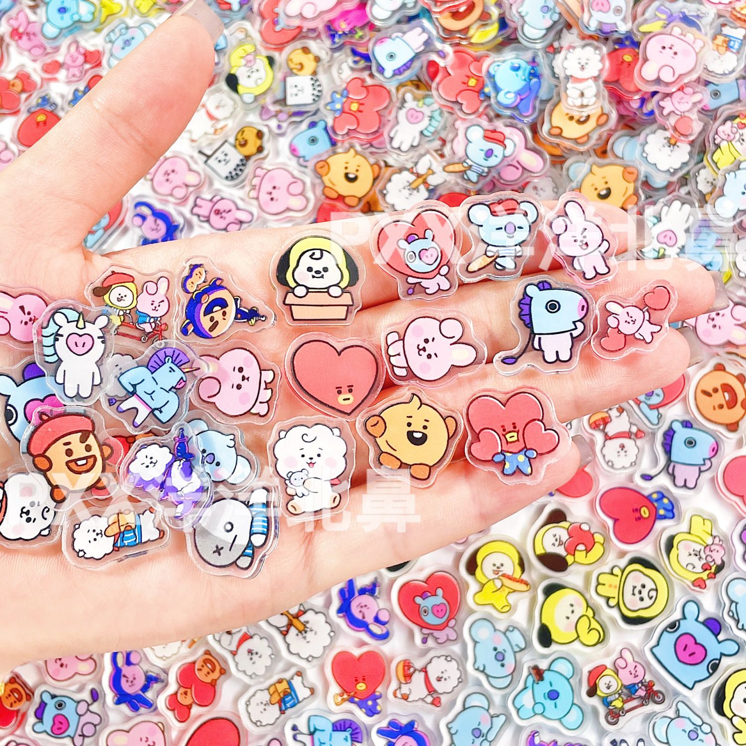 Cosplay Prop Diy - 100 pcs BT21 BTS aksesoris akrilik