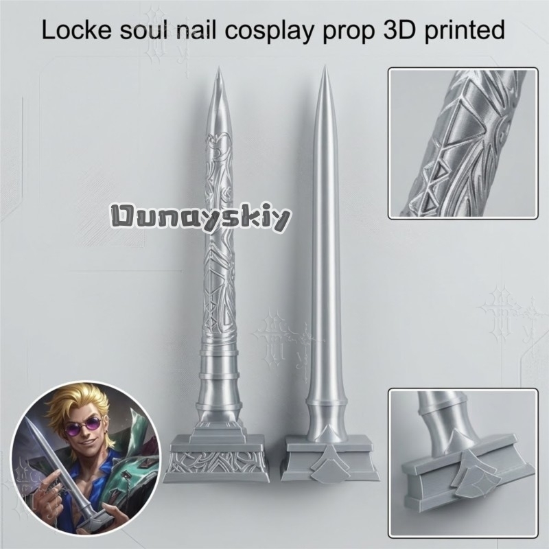 KS*27Locke The Ashen Exorcist  - Cosplay Prop 3D Print ulasan dan harga