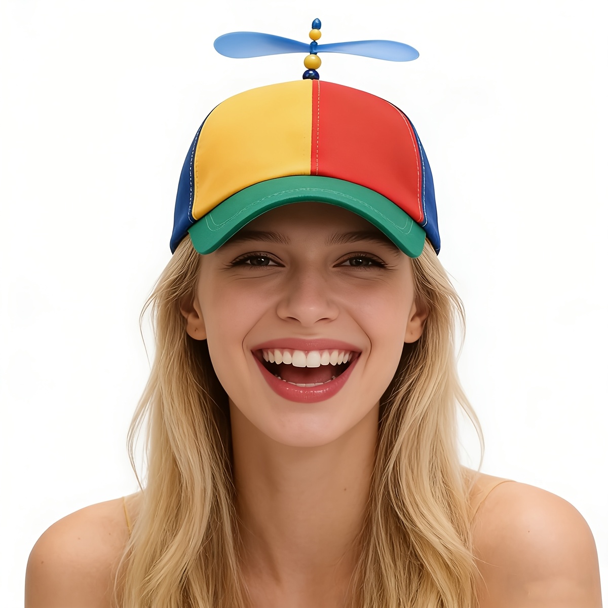 Topi Baling-Baling Multiwarna  - Cosplay Fireball Prop ulasan dan harga
