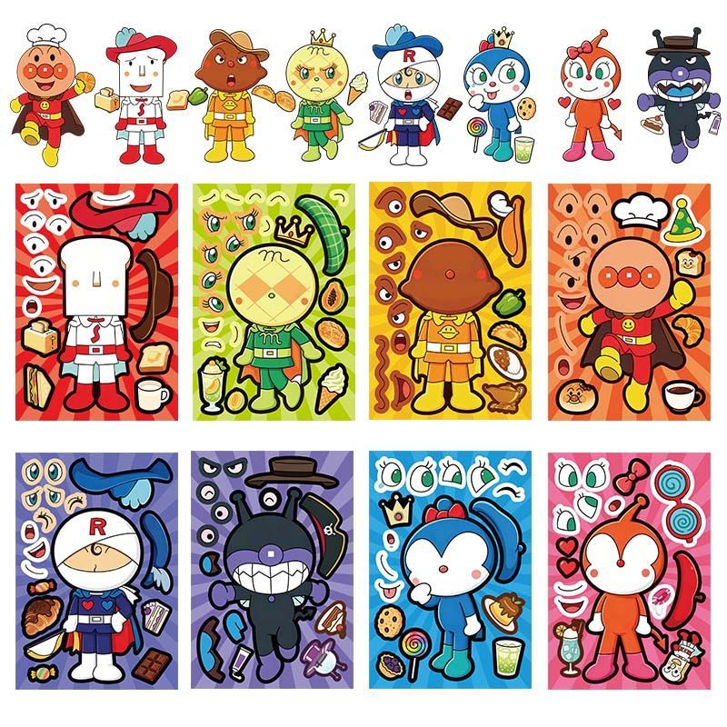 Stiker kolase Anpanman, stiker - Cosplay Prop Diy ulasan dan harga