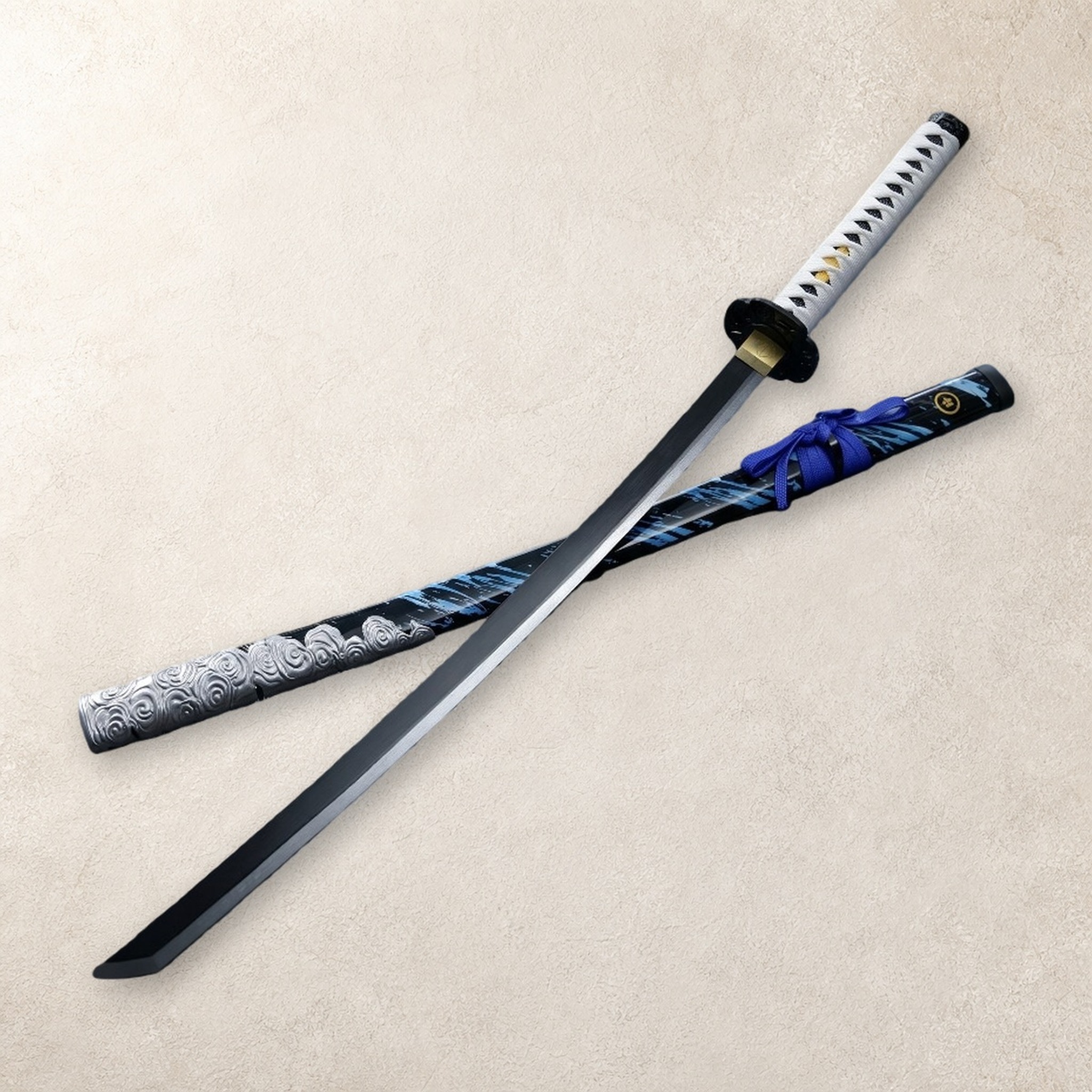 Set Pedang Katana Ghost of Tsu - Cosplay Prop Display ulasan dan harga