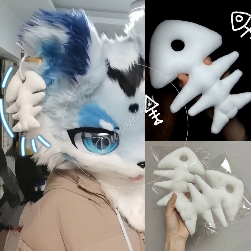 Gantungan Kunci Tulang Ikan Pl - Fishbones Cosplay Prop ulasan dan harga