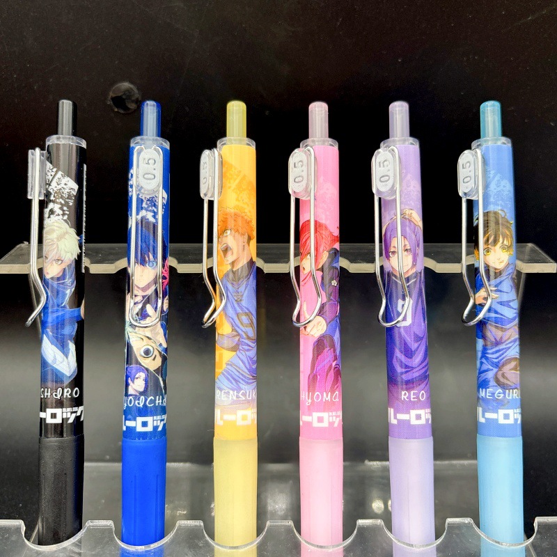 6 Buah Pena Gel 0.5Mm Seri Blu - Cosplay Prop Blueprints ulasan dan harga