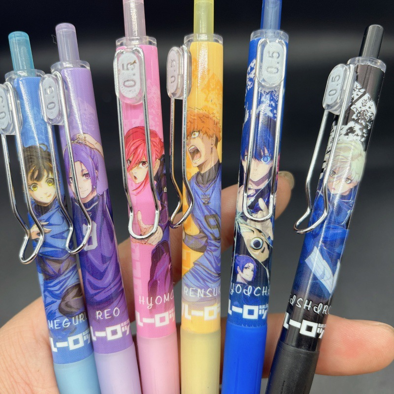 6 Buah Pena Gel 0.5Mm Seri Blu - Cosplay Prop Blueprints ulasan dan harga