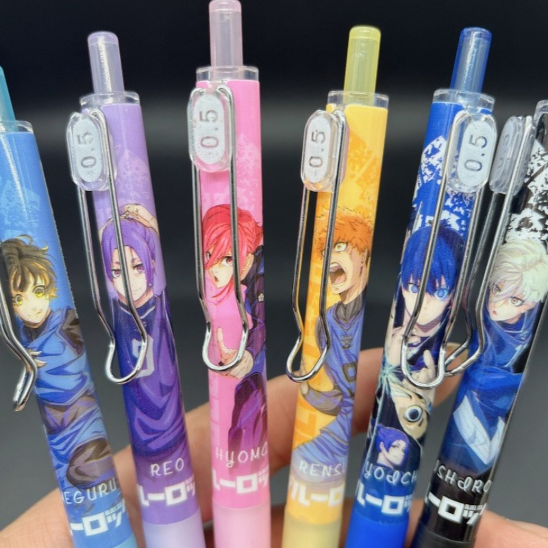6 Buah Pena Gel 0.5Mm Seri Blu - Cosplay Prop Blueprints ulasan dan harga