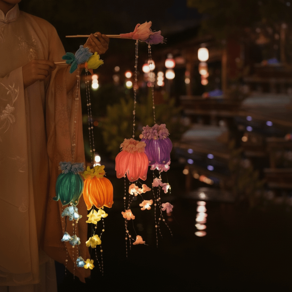 Lampu Bunga Lonceng Buatan Tan - Easy Cosplay Prop ulasan dan harga