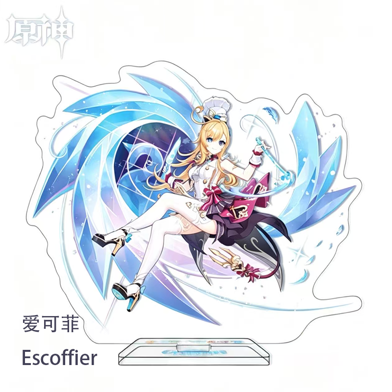 Genshin Impact Acrylic Stand F - Anime Cosplay Prop ulasan dan harga