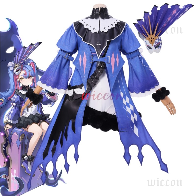 Roccia Kostum Cosplay Wig Gaun - Cosplay Prop Diy ulasan dan harga