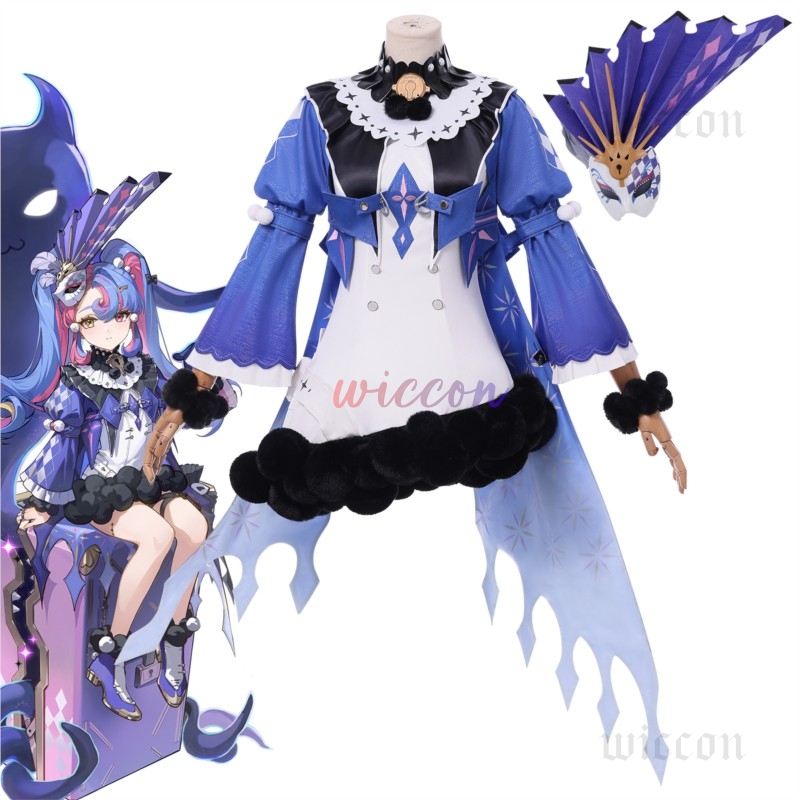 Roccia Kostum Cosplay Wig Gaun - Cosplay Prop Diy ulasan dan harga