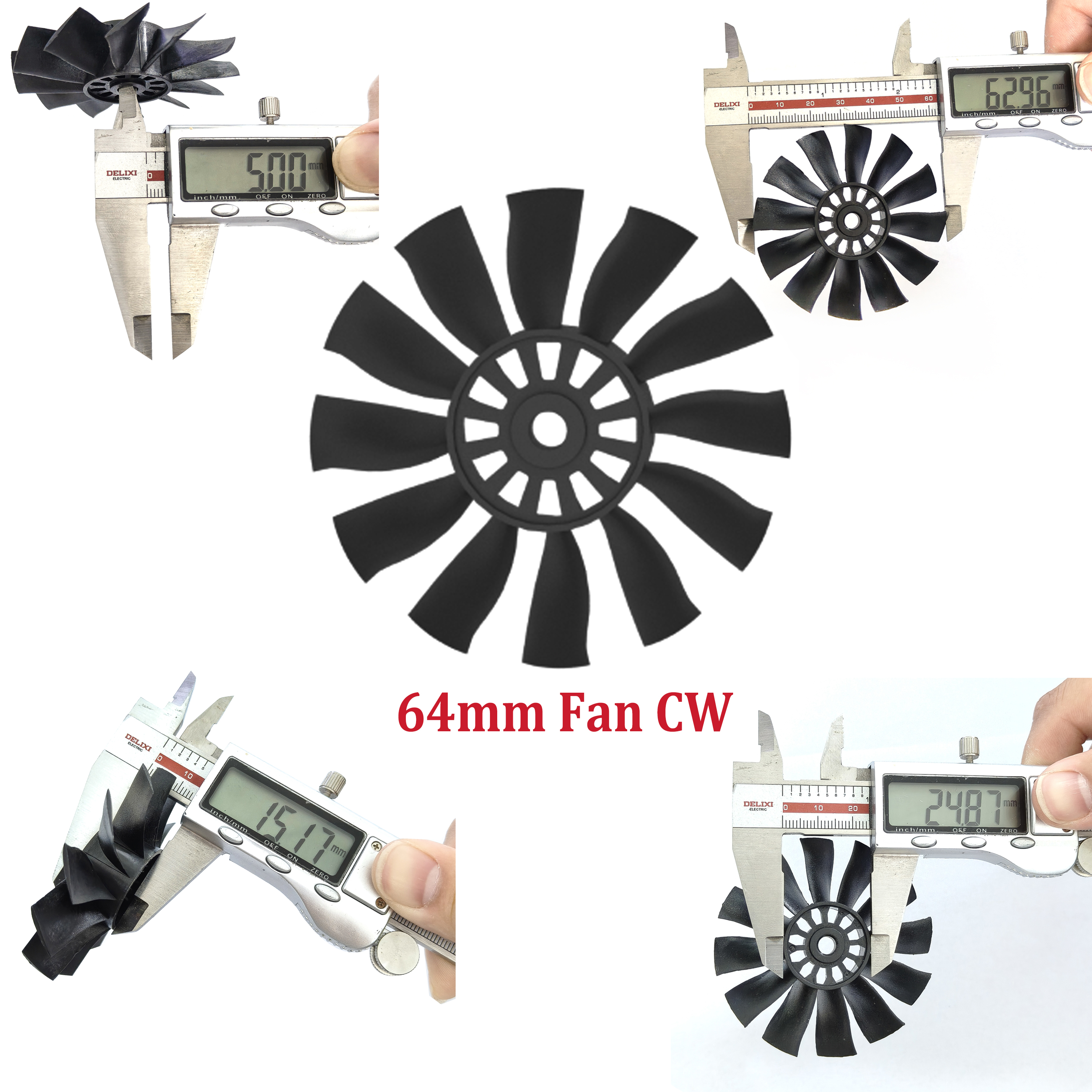 QX-MOTOR 12Blades CW CCW 70mm  - Ekko Cosplay Prop ulasan dan harga