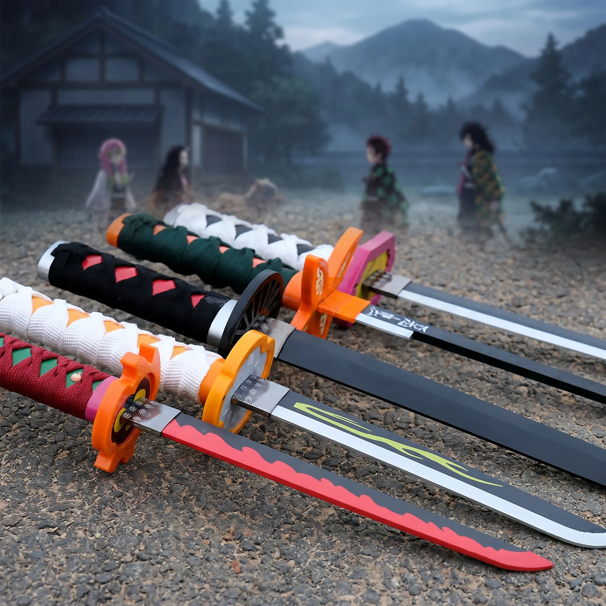 Pedang Anime Demon Slayer Tanj - Cosplay Prop Display ulasan dan harga