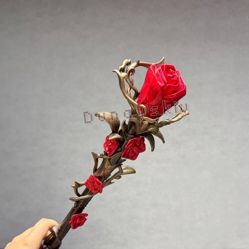 Sylus Staff Silver Wing Demon  - Cosplay Prop 3D Print ulasan dan harga