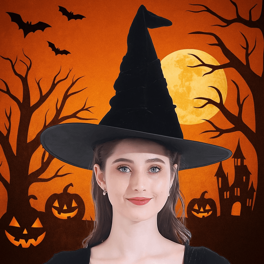 Topi Penyihir Halloween Beludr - Easy Cosplay Prop ulasan dan harga