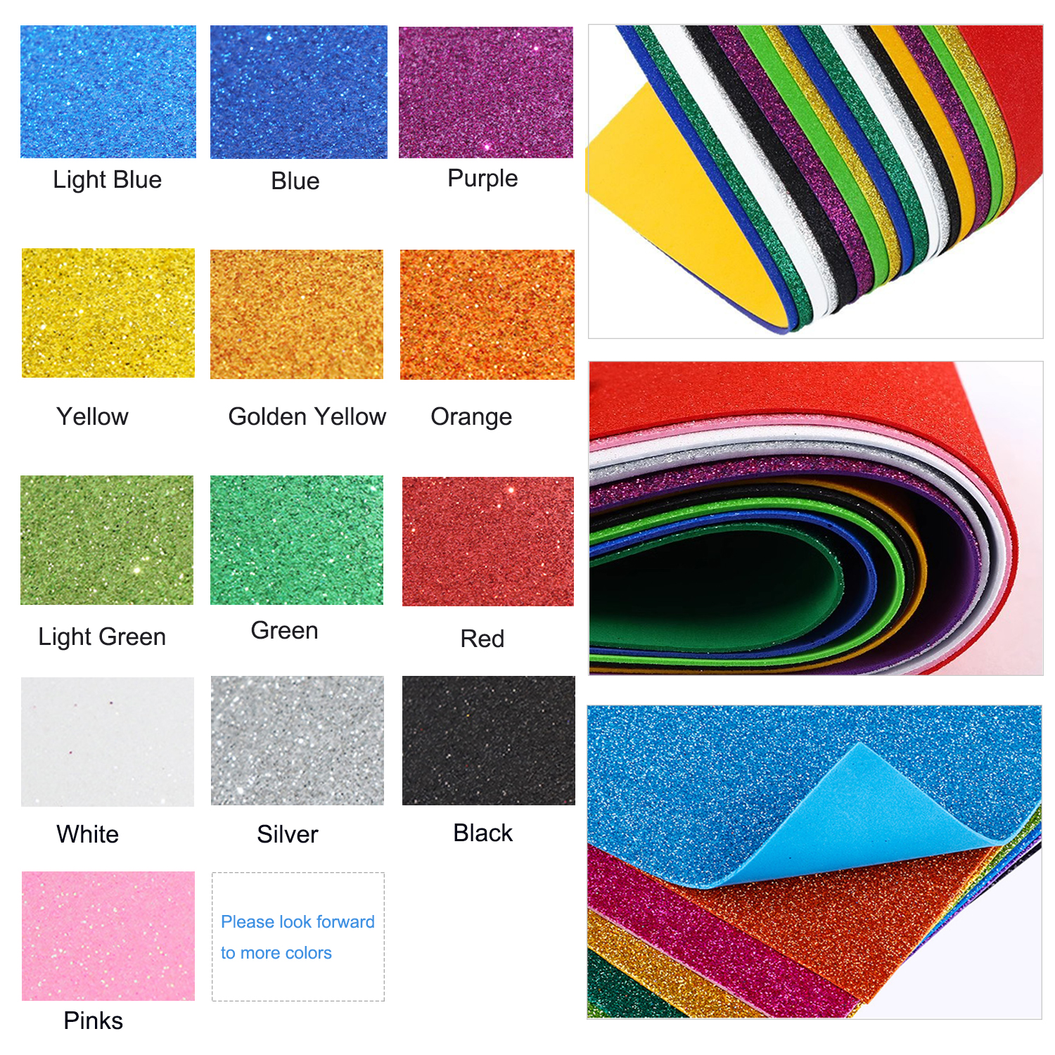 1 Buah Papan Busa EVA Emas Ber - Eva Foam Sheet ulasan dan harga