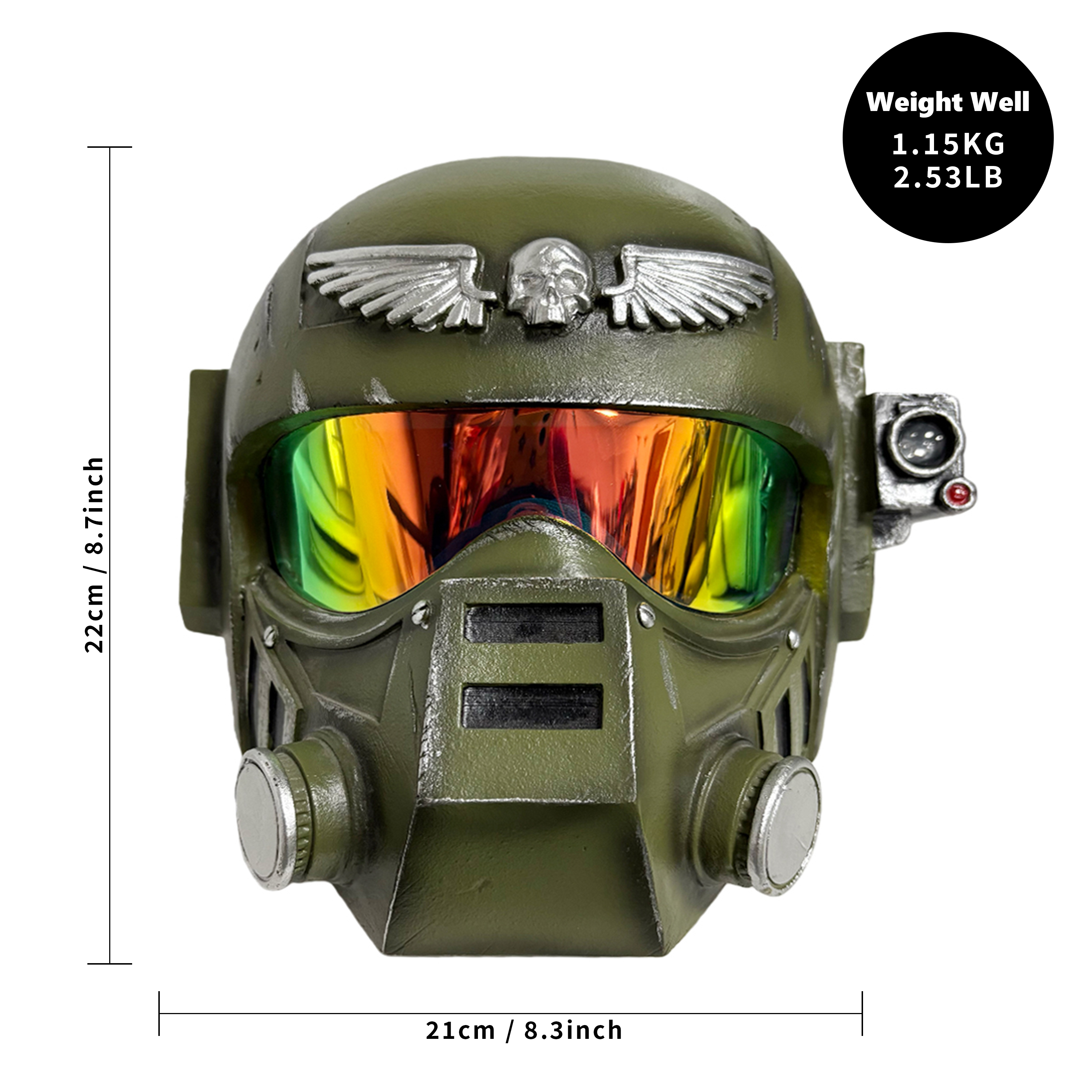 Helm Penjaga Kekaisaran Hammer - Cosplay Prop Display ulasan dan harga