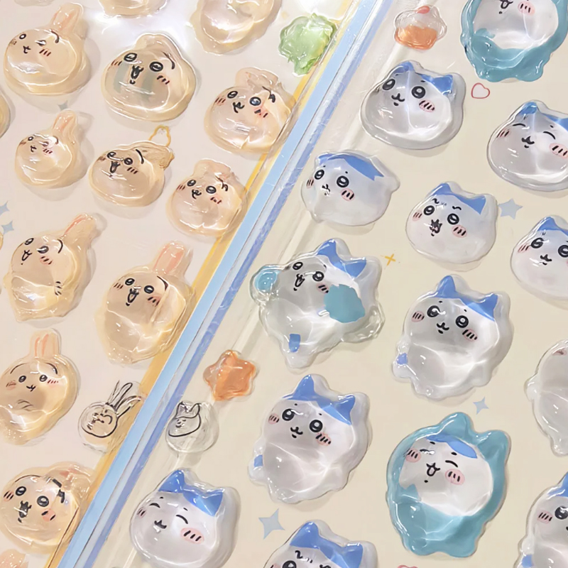 Chiikawa 3D Stiker Relief Lucu - Cosplay Prop Diy ulasan dan harga