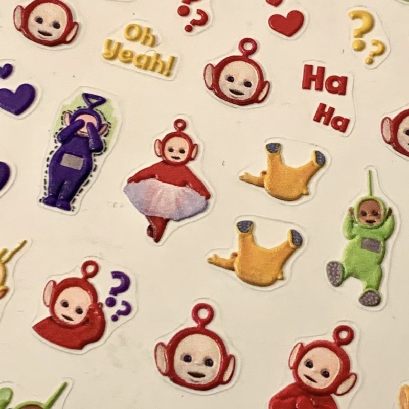 Teletubbies Stiker 3D Animasi  - Cosplay Prop Diy ulasan dan harga