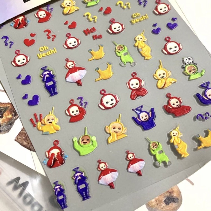 Teletubbies Stiker 3D Animasi  - Cosplay Prop Diy ulasan dan harga