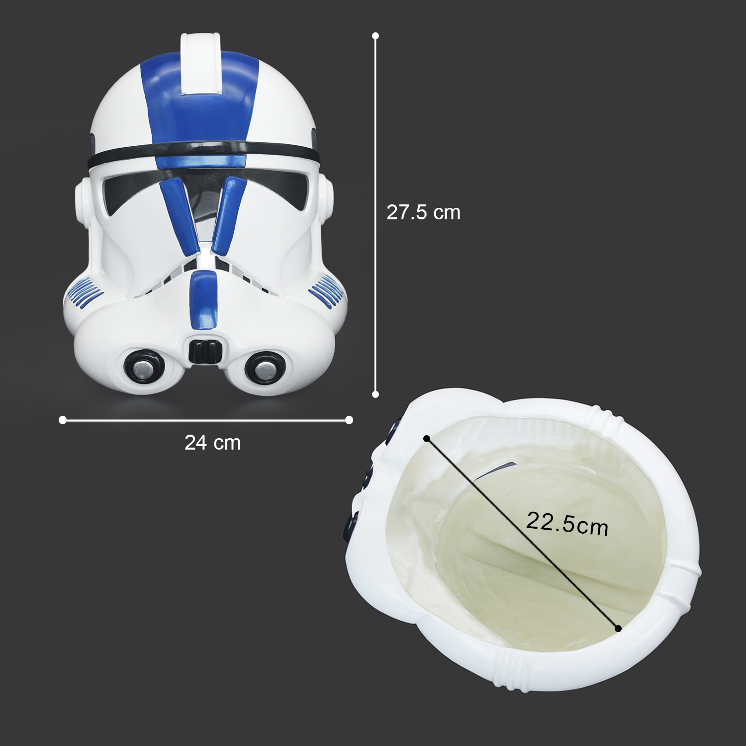 Helm Star SW Blue Clone Soldie - Cosplay Prop Display ulasan dan harga