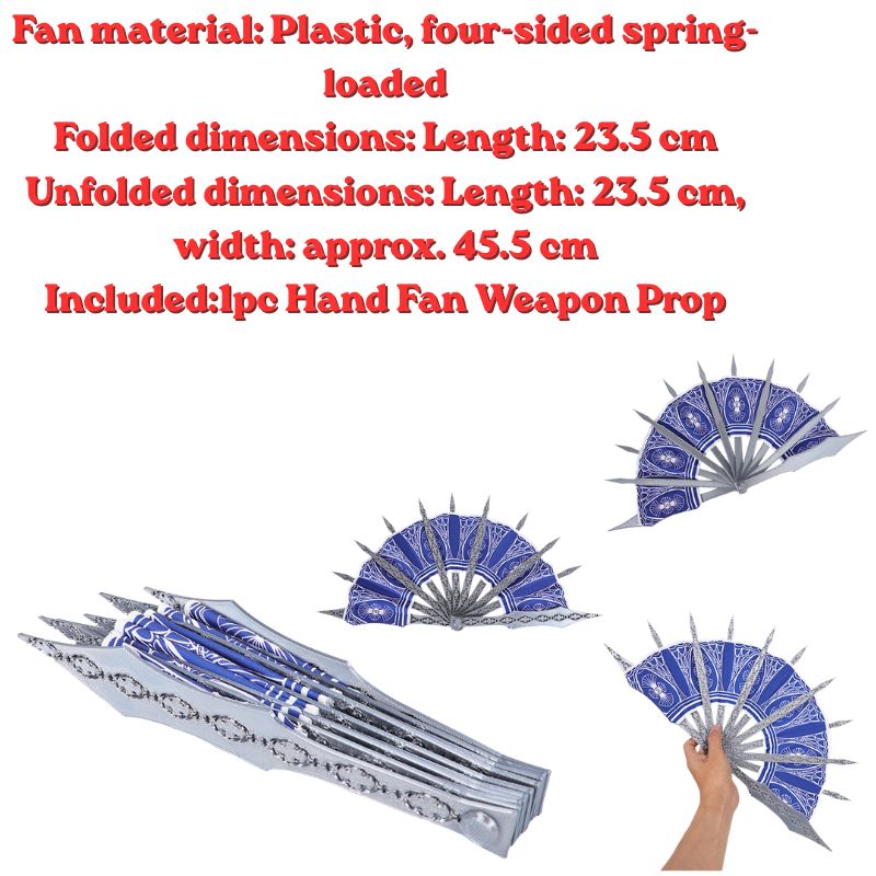 Kipas Tangan Biru MK Cosplay A - Cosplay Prop Blueprints ulasan dan harga